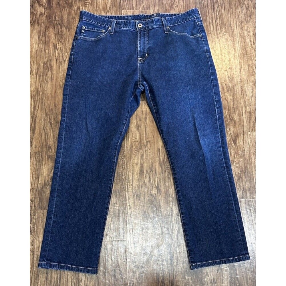 AG Adriano Goldschmied Jeans Mens 38x32 Blue The Everett Slim Straight Denim